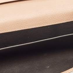 Gucci Beige/Brown Python and Leather Bamboo Tassel Bella Continental Wallet