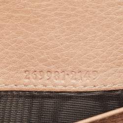 Gucci Beige/Brown Python and Leather Bamboo Tassel Bella Continental Wallet