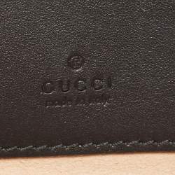 Pre Owned Gucci Black Suede And Patent Leather Ophidia Belt Bag