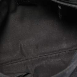 Pre Owned Gucci Black GG Canvas Web Crossbody Bag