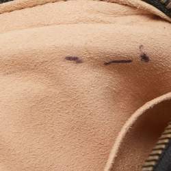 Pre Owned Gucci Black Matelassé Leather GG Marmont Belt Bag