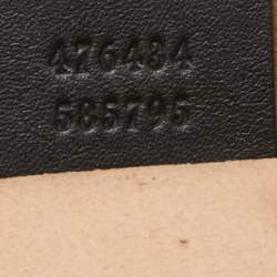 Pre Owned Gucci Black Matelassé Leather GG Marmont Belt Bag