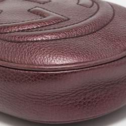 Gucci Metallic Purple Leather Mini Soho Disco Chain Crossbody Bag