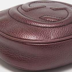 Gucci Metallic Purple Leather Mini Soho Disco Chain Crossbody Bag
