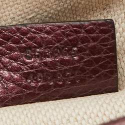Gucci Metallic Purple Leather Mini Soho Disco Chain Crossbody Bag