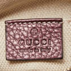 Gucci Metallic Purple Leather Mini Soho Disco Chain Crossbody Bag