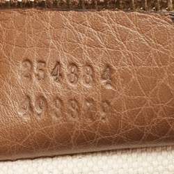 Pre Owned Gucci Multicolor Floral Canvas and Leather Medium Tassel New Bamboo Top Handle Bag