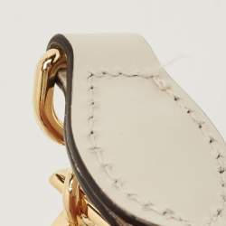 Pre Owned Gucci Beige Leather Mini Sylvie Animal Stud Embellished Top Handle Bag