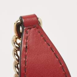 Pre Owned Gucci Red Microguccissima Leather Medium Emily Chain Shoulder Bag