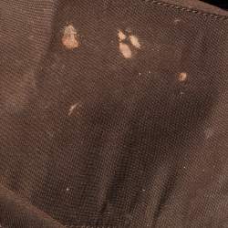 Pre Owned Gucci Brown Leather Medium GG Britt Shoulder Bag