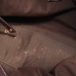 Pre Owned Gucci Brown Leather Medium GG Britt Shoulder Bag