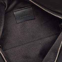 مملوكة مسبقًا Gucci Black Satin Bamboo Croisette Clutch