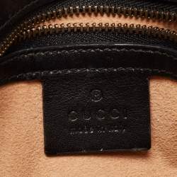 Gucci Black Quilted Leather Small GG Marmont Shoulder Bag