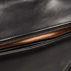 Gucci Black Quilted Leather Small GG Marmont Shoulder Bag