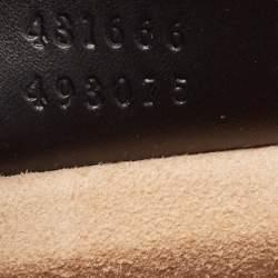 Pre Owned Gucci Black Leather Mini Web Chain Sylvie Shoulder Bag