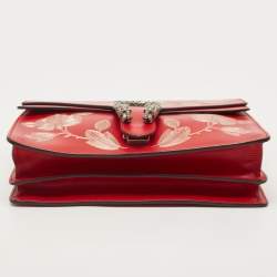 Gucci Red Leather Medium Chinese New Year Dionysus Shoulder Bag