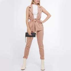 Pre Owned Gucci Black Satin and Leather Wristlet Clutch