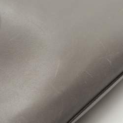 مملوكة مسبقًا Gucci Grey Leather Small Nymphaea Bamboo Tote