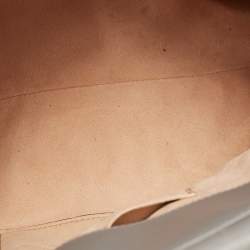 مملوكة مسبقًا Gucci Grey Leather Small Nymphaea Bamboo Tote