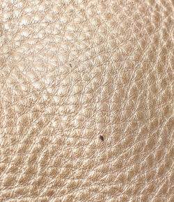 Pre Owned Gucci Gold Leather Soho Camera Bag