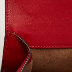 Pre Owned Gucci Red GG Supreme Canvas and Leather Medium Dionysus Arabesque Shoulder Bag