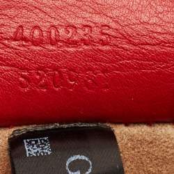 Pre Owned Gucci Red GG Supreme Canvas and Leather Medium Dionysus Arabesque Shoulder Bag