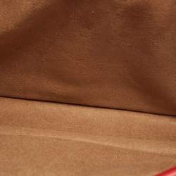 Pre Owned Gucci Red GG Supreme Canvas and Leather Medium Dionysus Arabesque Shoulder Bag