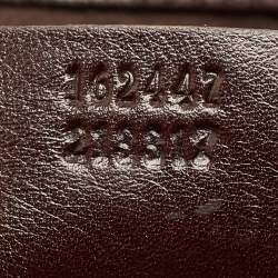 Pre Owned Gucci Black Leather Large Britt Tote