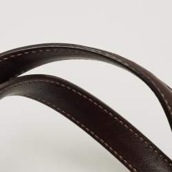 Pre Owned Gucci Black Leather Large Britt Tote