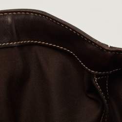 Pre Owned Gucci Black Leather Large Britt Tote