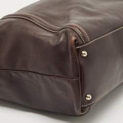 Pre Owned Gucci Black Leather Large Britt Tote