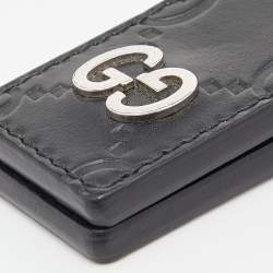 Gucci Black Guccisima Leather Money Clip