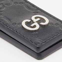 Gucci Black Guccisima Leather Money Clip