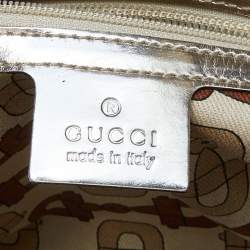 مملوكة مسبقًا حقيبة يد توتس غوتشي بانش جلد غوتشيسيما أبيض