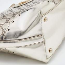 مملوكة مسبقًا حقيبة يد توتس غوتشي بانش جلد غوتشيسيما أبيض