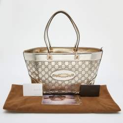 مملوكة مسبقًا حقيبة يد توتس غوتشي بانش جلد غوتشيسيما أبيض