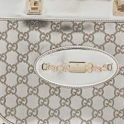 مملوكة مسبقًا حقيبة يد توتس غوتشي بانش جلد غوتشيسيما أبيض