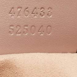Gucci Old Rose Matelassé Leather Super Mini GG Marmont Shoulder Bag