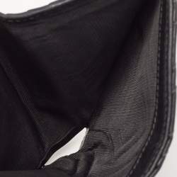 Gucci Charcoal Black Matelassé Leather GG Marmont Card Case