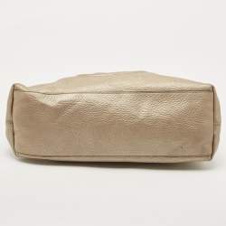 Gucci Pale Gold Leather Medium Soho Chain Shoulder Bag