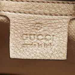 Gucci Pale Gold Leather Medium Soho Chain Shoulder Bag