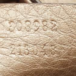 Gucci Pale Gold Leather Medium Soho Chain Shoulder Bag