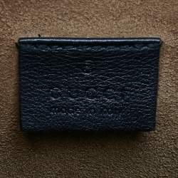 Pre Owned Gucci Black/Beige GG Supreme Canvas and Leather Medium Dionysus Arabesque Shoulder Bag