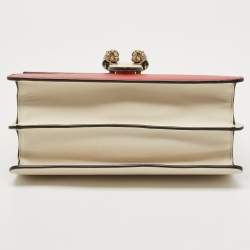 Pre Owned Gucci Tricolor Leather Medium Dionysus Bamboo Top Handle Bag