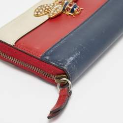 Gucci Tricolor Leather Queen Margaret Zip Around Wallet
