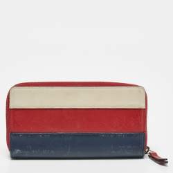 Gucci Tricolor Leather Queen Margaret Zip Around Wallet