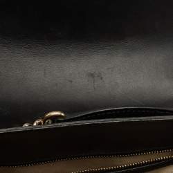 مملوكة مسبقًا Gucci Black Guccissima Leather Large Emily Chain Shoulder Bag