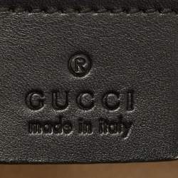 مملوكة مسبقًا Gucci Black Guccissima Leather Large Emily Chain Shoulder Bag