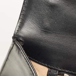 Pre Owned Gucci Black Guccissima Leather Medium Padlock Shoulder Bag