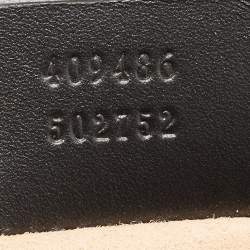 Pre Owned Gucci Black Guccissima Leather Medium Padlock Shoulder Bag